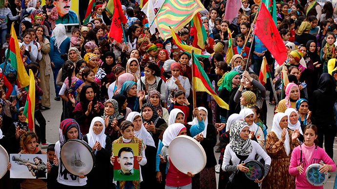  Global Day For Kobani: Thousands March to Support Kurds’ Fight Against ISIS Terrorist Group